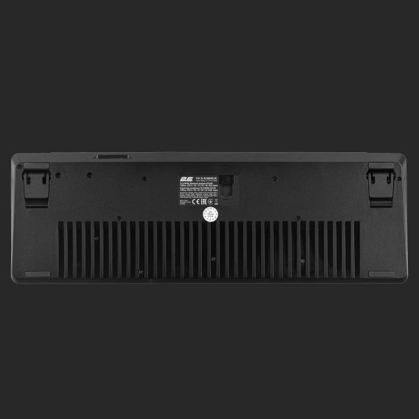 2E GAMING Membrane keyboard KG390 100key, USB-A/WL/BT, EN/UA, RGB, black