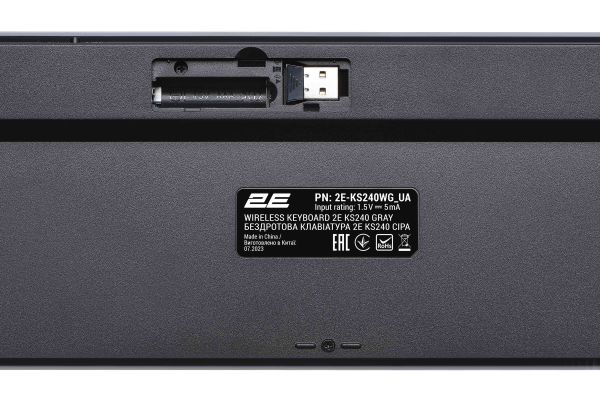 2E Combo keyboard and mouse MK440 WL/BT, EN/UK, grey-black