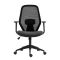 2E Office Chair OC110, fabric, fixed armrests, black