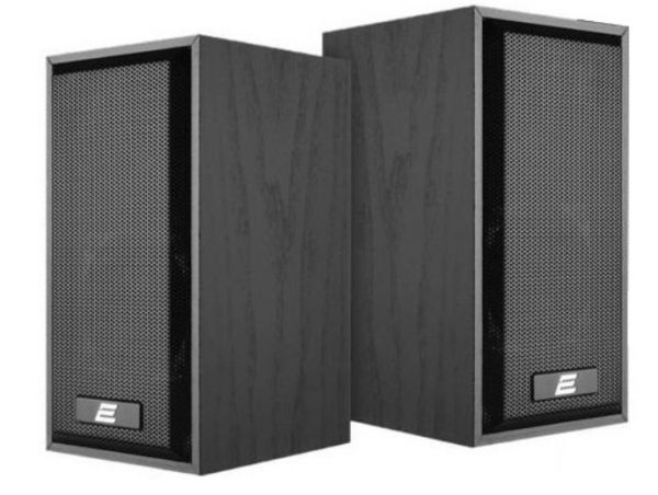 2E Personal Computer Speaker PCS201, 2.0, USB, Black Wood