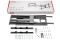 Tilt-swivel TV mount 43-80" 2E Kokbu, extension 1m