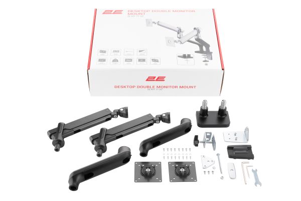 Desktop double monitor mount 2E Kiy
