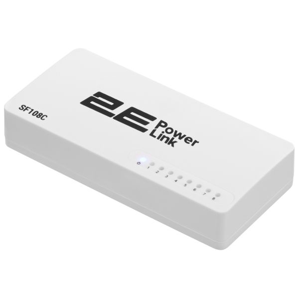 2E PowerLink Switch SF108C 8xFE, Unmanaged