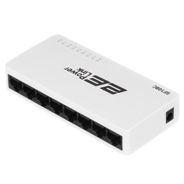 2E PowerLink Switch SF108C 8xFE, Unmanaged