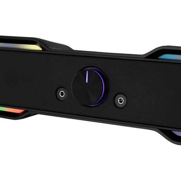 2E Multimedia speaker  PCS101 RGB, 2.0, USB, Black