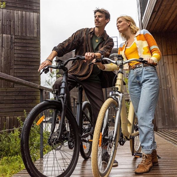 Electric Bicycle ADO A28 Air, 350W, Smart APP, Electric Bike, 30KM/H, Yellow