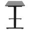 2E Computer table CE120B-MOTORIZED, height adjustment, electric motor 220V, 73/118х120x60cm, black