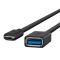 Belkin Adapter USB-C > USB-AF, 0.14m, black
