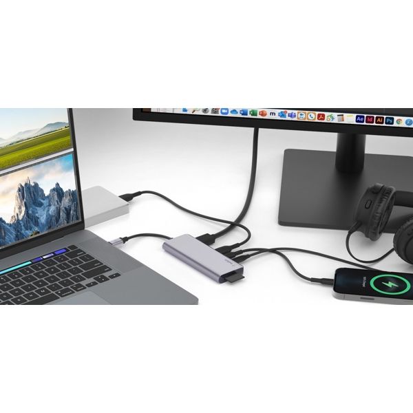 Belkin Hub USB-C 7in1 Ethernet/HDMI/VGA/2хUSB-A/USB-C/SD/microSD/jack3.5