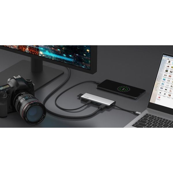 Belkin Hub USB-C 7in1 Ethernet/HDMI/VGA/2хUSB-A/USB-C/SD/microSD/jack3.5