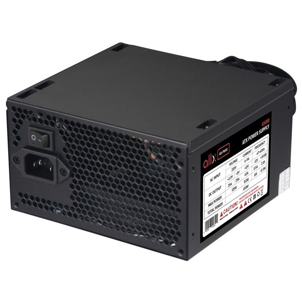 Power supply ALLX AX-P650, 650W, Power Supply, Black