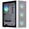 2E GAMING PC case Vertex GI01W without PSU, 2xUSB3.0, 1xUSBType-C, 3x140mm ARGB, 1x120mm ARGB, VGA 380mm, LCS ready, controller with remote, TG Side Panel, EATX, white