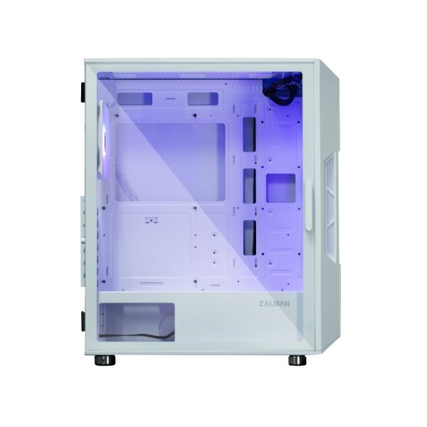 Zalman PC case I3 Neo ARGB without PSU, 2xUSB3.0, 1xUSB2.0, 4x120mm ARGB, VGA 355mm, LCS ready, TG Side Panel, ATX, white