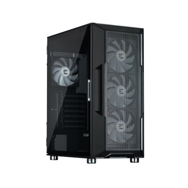 Zalman PC case I3 Neo ARGB without PSU, 2xUSB3.0, 1xUSB2.0, 4x120mm ARGB, VGA 355mm, LCS ready, TG Side Panel, ATX, black