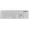 2E Keyboard membrane KS270 109key, WL/BT, EN/UK, silver-white