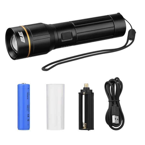 2E Hand lantern rechargeable, USB-C, 5000mAh, 2000lm, 20W, 5 lighting functions, IP44