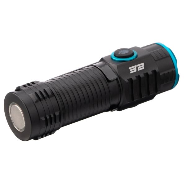 2E Hand flashlight rechargeable PYB166BI, USB-C, 600mAh, 3000lm, 30W, 3 lighting functions