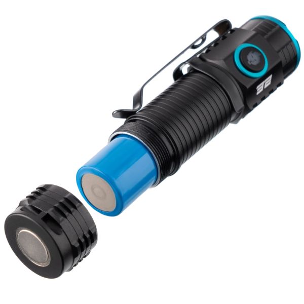 2E Hand flashlight rechargeable PYB166BI, USB-C, 600mAh, 3000lm, 30W, 3 lighting functions