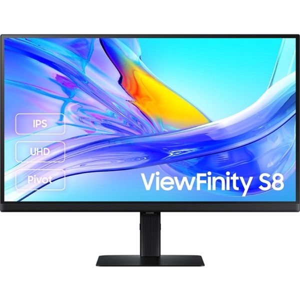 Monitor/ Samsung/ ViewFinity S8 LS27D804UAIXCI 27'' 4K 3840 x 2160 IPS 5ms 60Hz Type-C Black
