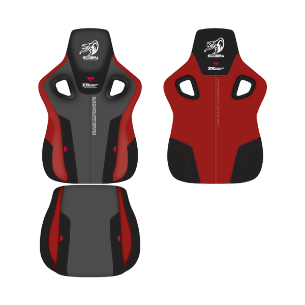 E-Blue Gaming Chair GC312-EEC312 GREY/RED