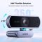 Webcam UGREEN 15728, 2Mp, FHD, Built-in Microphone, Webcam, Gray/Black