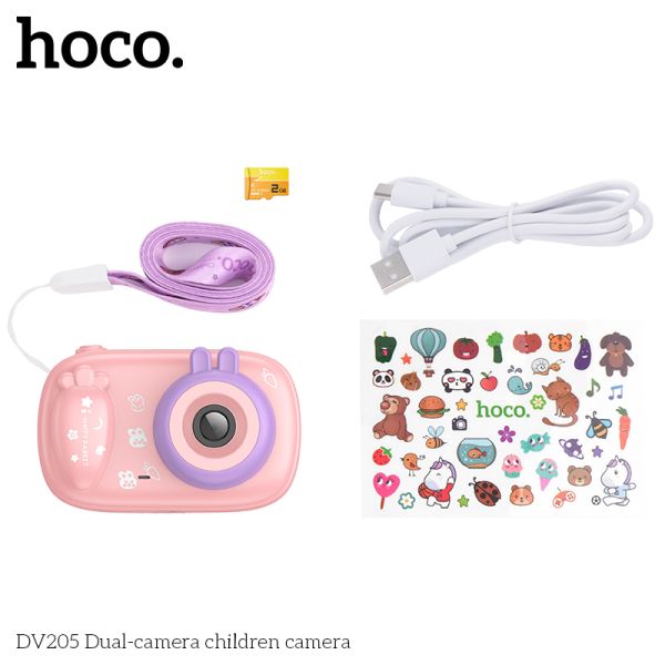Hoco Pink DV205 Dual-camera children camera