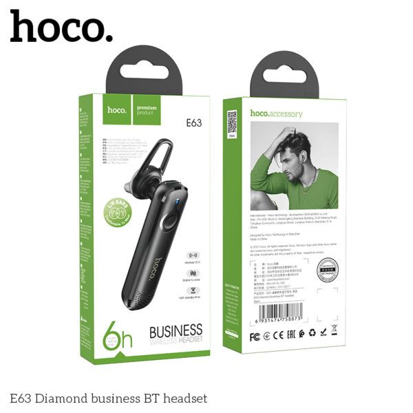 Hoco E63 Diamond business BT headset