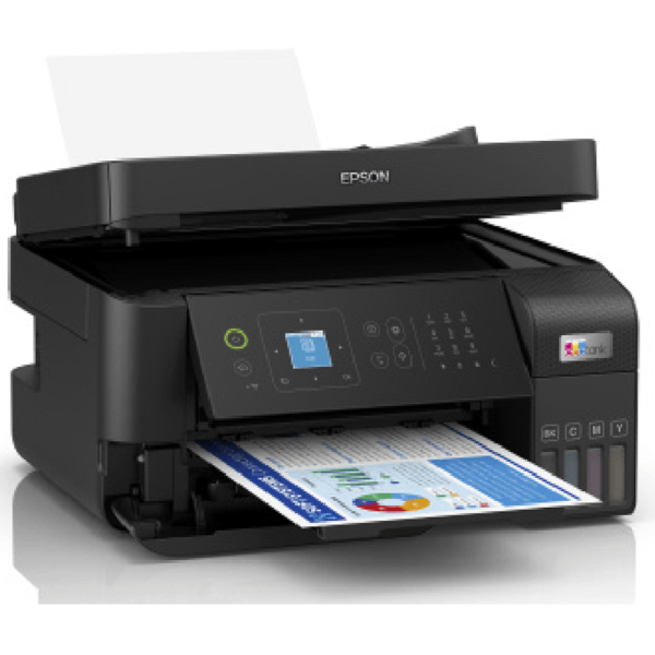 Printer Epson C11CK57404 EcoTank L5590, MFP, A4, WiFi, LAN, USB, Black