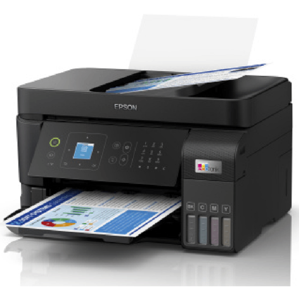 Printer Epson C11CK57404 EcoTank L5590, MFP, A4, WiFi, LAN, USB, Black