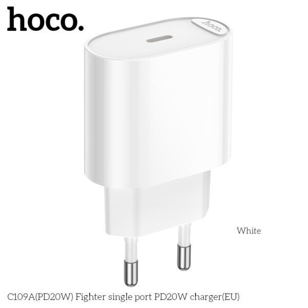 Hoco C109A(PD20W) Fighter single port PD20W charger(EU)