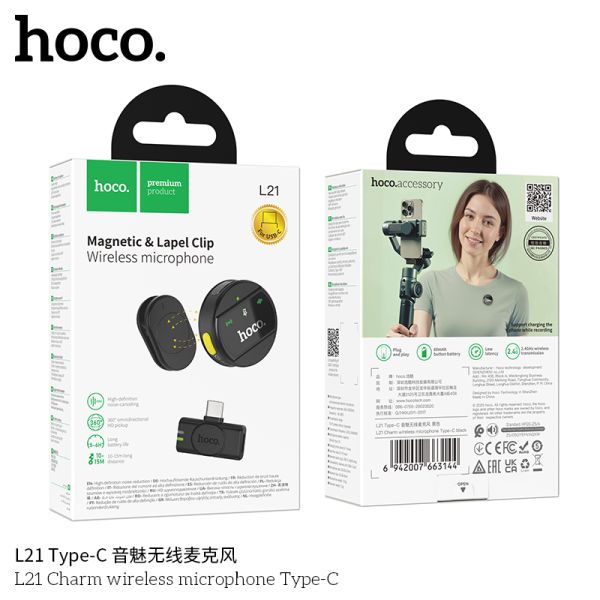 Hoco L21 Charm wireless microphone Type-C