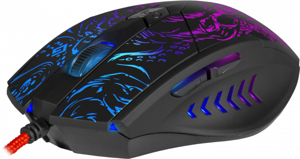 Defender Titan GM-650L RGB,6400 DPI