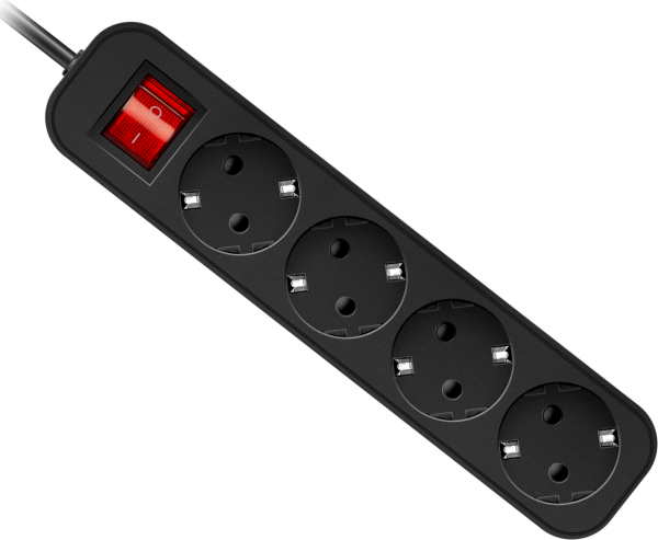 G450 Power strip, Switch, 5.0 m, 4 outlets