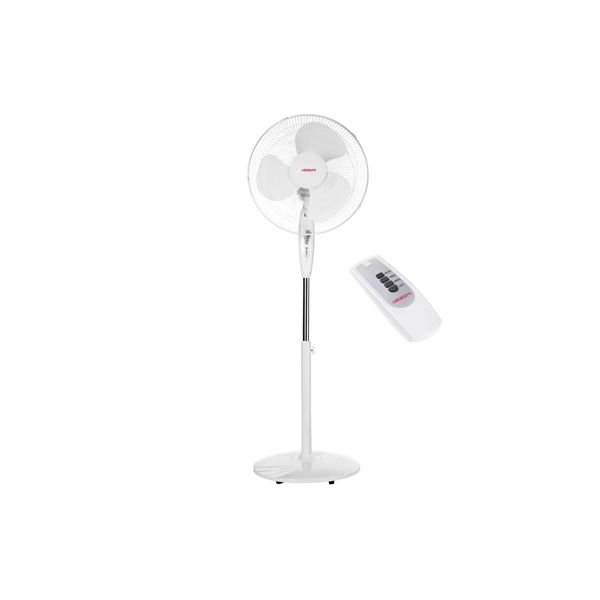 Ardesto FN-R1608RW fan with remote control, round support, white