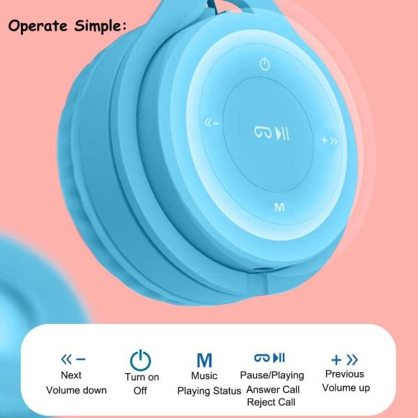 MZ 08Bluetooth Headphones Blue