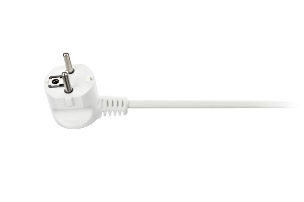 Power strip 2E 5XSchuko with switch, 3G*1.5mm2, 3m, white