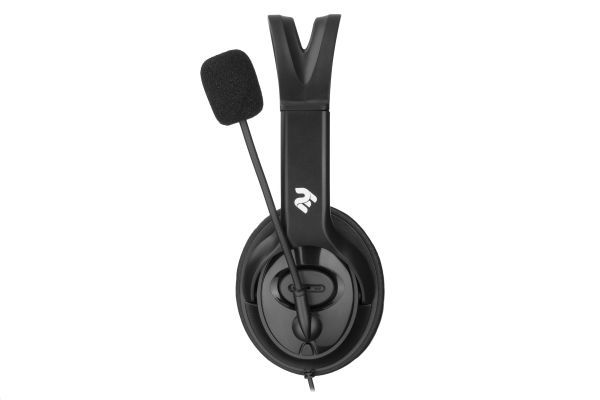 2E PC headset stereo Over-ear  CH13 mini-jack, omni-mic, 1.2m, black