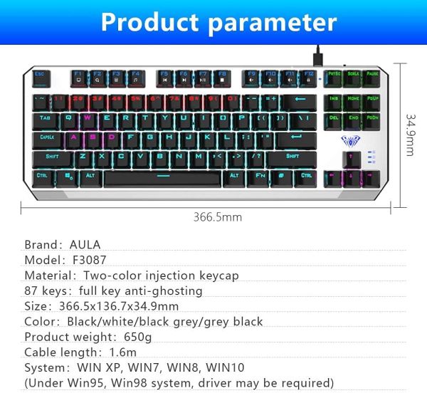 Aula F3087 Mechanical Gaming Keyboard