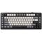 Royal Kludge RK L75 RGB Mechanical Keyboard, Cream Switch, Hot Swappable, Wireless, Type-C, Bluetooth, 2.4GHz, Knight Black