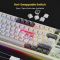 Royal Kludge RK S85 RGB Mechanical Keyboard, Cloud Switch, Hot Swappable, Wireless, Type-C, Bluetooth, 2.4GHz, White Night