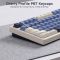 Royal Kludge RK S85 RGB Mechanical Keyboard, Cloud switch, Hot Swappable, Wireless, Type-C, Bluetooth, 2.4GHz, Horizon Blue