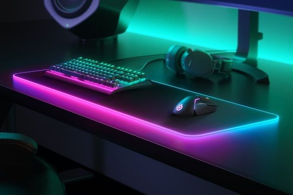 SteelSeries Mouse Pad QcK Prism Cloth RGB XL (250x210x3mm), black
