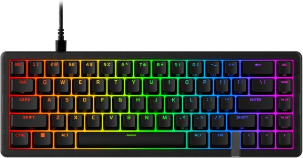 HyperX Origins 2 Pro 65, Gaming Keyboard, PC, Magnetic Linear Switches, Rapid Trigger, Swappable Housing, Hotswap Switches, 65 Layout, 8k Polling, Adjustable Angle, Mechanical Switches, Black (2026)