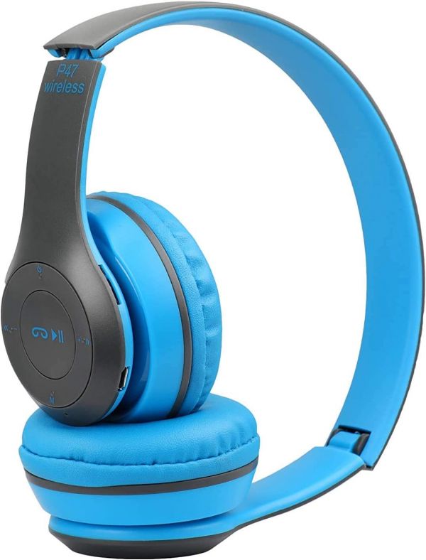 P47 Wireless Bluetooth Headphones Blu