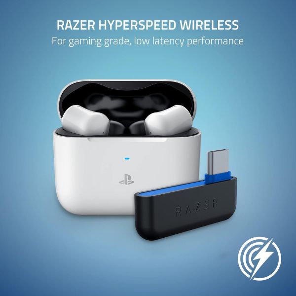 Razer Headset Hammerhead HyperSpeed PlayStation Licensed, ANC, WL/BT, white