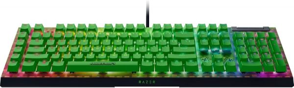Razer Keyboard mechanical BlackWidow V4 X, 110key, Green Switch, USB-A, EN, RGB, Minecraft Ed.
