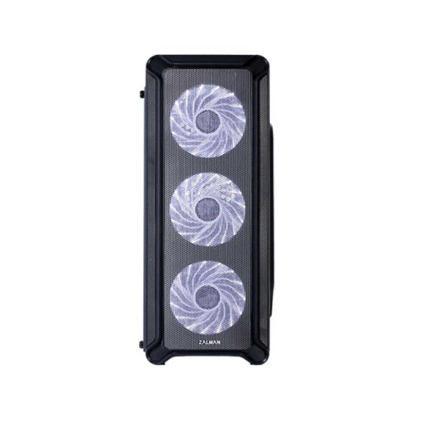 Zalman Computer case  I3, MidT, 2xUSB2.0,1xUSB3.0, 4x120mm White LED, acrylic (side panel), without PSU, black