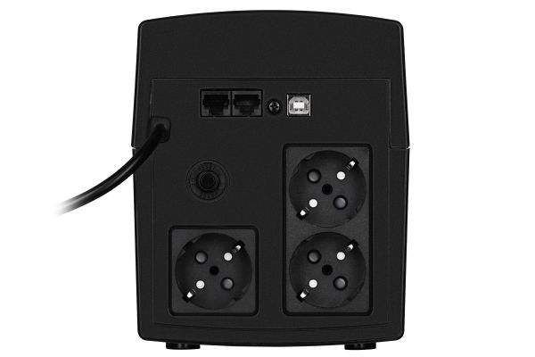 2E DD1200, 1200VA/720W, LCD, USB, 3xSchuko