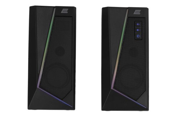2E Multimedia speaker  PCS233 RGB, 2.0, USB, Black