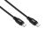2E Сable USB-C > USB-C charge/data, 1m, 60W Type-C, Glow, black